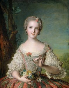 Retrato da Madame Louise da França (1737-1787) em Fontevrault, 1748